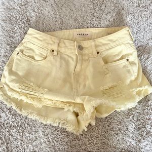 yellow Pacsun shorts